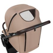 Lionelo - Carucior sport Cloe, De la nastere, Cu accesorii, Cadru din aluminiu, 0-22 kg, Usor, Pliabil cu o singura mana, Ideal pentru toate tipurile de suprafete, Bej BYNLO-CLOE_BEIGE_SAND
