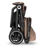 Lionelo - Carucior sport Cloe, De la nastere, Cu accesorii, Cadru din aluminiu, 0-22 kg, Usor, Pliabil cu o singura mana, Ideal pentru toate tipurile de suprafete, Bej BYNLO-CLOE_BEIGE_SAND