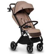 Lionelo - Carucior sport Cloe, De la nastere, Cu accesorii, Cadru din aluminiu, 0-22 kg, Usor, Pliabil cu o singura mana, Ideal pentru toate tipurile de suprafete, Bej BYNLO-CLOE_BEIGE_SAND