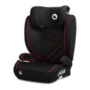 Lionelo - Scaun auto, Hugo i-Size, Universal, Orientare in directia sensului de mers, Reglabil, Conform standardului de securitate R129, 100-150 cm, 4-12 ani, Rosu BYNLO-HUGO_I-SIZE_SPORTY_BLACK_RED