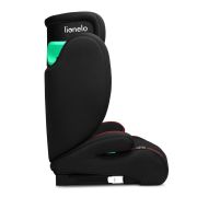 Lionelo - Scaun auto, Hugo i-Size, Universal, Orientare in directia sensului de mers, Reglabil, Conform standardului de securitate R129, 100-150 cm, 4-12 ani, Rosu BYNLO-HUGO_I-SIZE_SPORTY_BLACK_RED