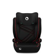 Lionelo - Scaun auto, Hugo i-Size, Universal, Orientare in directia sensului de mers, Reglabil, Conform standardului de securitate R129, 100-150 cm, 4-12 ani, Rosu BYNLO-HUGO_I-SIZE_SPORTY_BLACK_RED