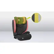 Lionelo - Scaun auto, Hugo i-Size, Universal, Orientare in directia sensului de mers, Reglabil, Conform standardului de securitate R129, 100-150 cm, 4-12 ani, Roz BYNLO-HUGO_I-SIZE_PINK_BABY