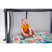 Lionelo - Tarc de joaca Roel, Pliere ultra-compacta, Conform cu standardul europeane de securitate EN12227, Multicolor BYNLO-ROEL_GREY_MULTICOLOR