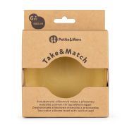 Petite&Mars - Bol Take&Match, Cu ventuza, Silicon, Fara BPA, 450 ml, 6 luni+, Galben BYN718819