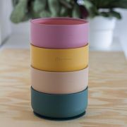 Petite&Mars - Bol Take&Match, Cu ventuza, Silicon, Fara BPA, 450 ml, 6 luni+, Roz BYN718820