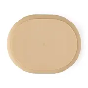 Petite&Mars - Farfurie compartimentata Take&Match, Ovala, Cu ventuza si 3 compartimente, Silicon, Fara BPA, 630 ml, 6 luni+, Bej BYN717818