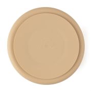 Petite&Mars - Farfurie compartimentata Take&Match, Rotunda, Cu ventuza si 3 compartimente, Silicon, Fara BPA, 500 ml, 6 luni+, Bej BYN715818