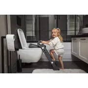 Reductor toaleta pliabil cu scara , BabyJem (Culoare: Alb) JEMbj_8611