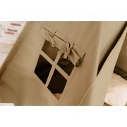 Set Cort de joaca, Olive teepee, 110x110x160 cm, salteluta, ghirlanda, 2 pernite si kit fixare MRD11873