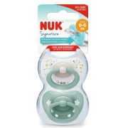 Suzeta Nuk Signature Silicon M1, 0-6 luni, Set 2 Bucati, Verde ERFMAR-N5304
