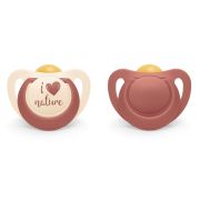 Suzeta Nuk for Nature Latex M3, 18-36 luni, Set 2 Bucati, Rosu ERFMAR-N5441