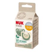 Suzeta Nuk for Nature Silicon M1, 0-6 luni, Set 2 Bucati, Verde ERFMAR-N9662