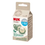 Suzeta Nuk for Nature Silicon M2, 6-18 luni, Set 2 Bucati, Verde ERFMAR-N9648