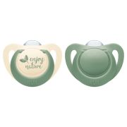 Suzeta Nuk for Nature Silicon M3, 18-36 luni, Set 2 Bucati, Verde ERFMAR-N9617