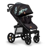 Lionelo - Carucior sport Annet Plus, Editie limitata, De la nastere, Cu accesorii si capotina XXL reglabila, 0 - 22 Kg, Conform cu standardele europene de securitate EN1888-1 si EN1888-2, Negru BYNLO-ANNET_PLUS_GOLDEN_MOMENTS