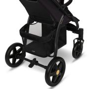 Lionelo - Carucior sport Annet Plus, Editie limitata, De la nastere, Cu accesorii si capotina XXL reglabila, 0 - 22 Kg, Conform cu standardele europene de securitate EN1888-1 si EN1888-2, Negru BYNLO-ANNET_PLUS_GOLDEN_MOMENTS