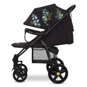 Lionelo - Carucior sport Annet Plus, Editie limitata, De la nastere, Cu accesorii si capotina XXL reglabila, 0 - 22 Kg, Conform cu standardele europene de securitate EN1888-1 si EN1888-2, Negru BYNLO-ANNET_PLUS_GOLDEN_MOMENTS
