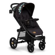 Lionelo - Carucior sport Annet Plus, Editie limitata, De la nastere, Cu accesorii si capotina XXL reglabila, 0 - 22 Kg, Conform cu standardele europene de securitate EN1888-1 si EN1888-2, Negru BYNLO-ANNET_PLUS_GOLDEN_MOMENTS