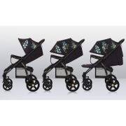 Lionelo - Carucior sport Annet Plus, Editie limitata, De la nastere, Cu accesorii si capotina XXL reglabila, 0 - 22 Kg, Conform cu standardele europene de securitate EN1888-1 si EN1888-2, Negru BYNLO-ANNET_PLUS_GOLDEN_MOMENTS
