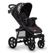 Lionelo - Carucior sport Annet Plus, Editie limitata, De la nastere, Cu accesorii si capotina XXL reglabila, 0 - 22 Kg, Conform cu standardele europene de securitate EN1888-1 si EN1888-2, Negru BYNLO-ANNET_PLUS_GOLDEN_MOMENTS