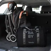 Lionelo - Geanta pentru mamici Ida Cu multiple compartimente, Negru BYNLO-IDA_BLACK_ONYX