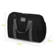 Lionelo - Geanta pentru mamici Ida Cu multiple compartimente, Negru BYNLO-IDA_BLACK_ONYX