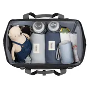 Lionelo - Geanta pentru mamici Ida Cu multiple compartimente, Negru BYNLO-IDA_BLACK_ONYX