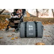 Lionelo - Geanta pentru mamici Ida Cu multiple compartimente, Negru BYNLO-IDA_BLACK_ONYX