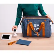 Lionelo - Geanta pentru mamici Ida Cu multiple compartimente, Negru BYNLO-IDA_BLACK_ONYX