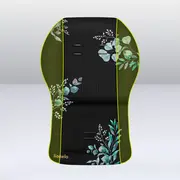 Lionelo - Insertie carucior, Editie limitata, Ajustabile pentru fiecare carucior, Cu orificii pentru centurile de siguranta, Cu imprimeu fata-verso, Din material hidrofob, 48x72x1 cm, Negru BYNLO-SEATLINER_GOLDEN_MOMENTS_BLACK