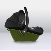 Lionelo - Soica auto i-Size Astrid, Include baza Isofix, 0-13 Kg, 40-87 cm, Cu maner si capotina reglabile, Cu protectie laterala avansata, Salteluta confortabila , Conform cu R129, Negru/Gri BYNLO-ASTRID_I-SIZE_BLACK_GREY+BASE_BLACK