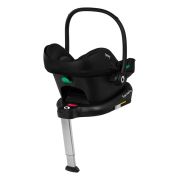 Lionelo - Soica auto i-Size Astrid, Include baza Isofix, 0-13 Kg, 40-87 cm, Cu maner si capotina reglabile, Cu protectie laterala avansata, Salteluta confortabila , Conform cu R129, Negru/Gri BYNLO-ASTRID_I-SIZE_BLACK_GREY+BASE_BLACK
