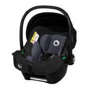 Lionelo - Soica auto i-Size Astrid, Include baza Isofix, 0-13 Kg, 40-87 cm, Cu maner si capotina reglabile, Cu protectie laterala avansata, Salteluta confortabila , Conform cu R129, Negru/Gri BYNLO-ASTRID_I-SIZE_BLACK_GREY+BASE_BLACK