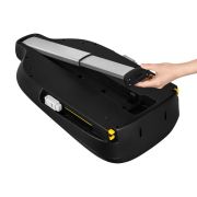 Lionelo - Soica auto i-Size Astrid, Include baza Isofix, 0-13 Kg, 40-87 cm, Cu maner si capotina reglabile, Cu protectie laterala avansata, Salteluta confortabila , Conform cu R129, Negru/Gri BYNLO-ASTRID_I-SIZE_BLACK_GREY+BASE_BLACK