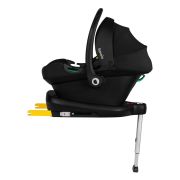 Lionelo - Soica auto i-Size Astrid, Include baza Isofix, 0-13 Kg, 40-87 cm, Cu maner si capotina reglabile, Cu protectie laterala avansata, Salteluta confortabila , Conform cu R129, Negru/Gri BYNLO-ASTRID_I-SIZE_BLACK_GREY+BASE_BLACK