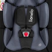 Lionelo - Soica auto i-Size Astrid, Include baza Isofix, 0-13 Kg, 40-87 cm, Cu maner si capotina reglabile, Cu protectie laterala avansata, Salteluta confortabila , Conform cu R129, Negru/Gri BYNLO-ASTRID_I-SIZE_BLACK_GREY+BASE_BLACK