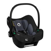 Lionelo - Soica auto i-Size Astrid, Include baza Isofix, 0-13 Kg, 40-87 cm, Cu maner si capotina reglabile, Cu protectie laterala avansata, Salteluta confortabila , Conform cu R129, Negru/Gri BYNLO-ASTRID_I-SIZE_BLACK_GREY+BASE_BLACK