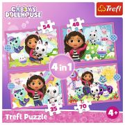 PUZZLE TREFL 4IN1 GABBYS DOLLHOUSE AVENTURILE LUI GABBY VIV34620