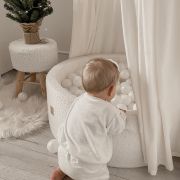 Piscina Uscata Cu 250 De Bile 7cm (auriu, Bej, Alb, Transparent) Meowbaby  , Tesatura Bucle, 90x30 Cm, Teddy Roz Pjbbour03008ie