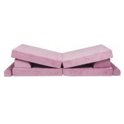 Playset Modular Canapea Premium Velvet Spuma ,   Roz Pjbsdp02ie