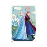 Puzzle 2 in 1 - anna si elsa (2 x 77 piese)
