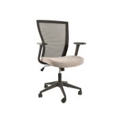 Scaun birou egonomic sl q328, mesh, inaltime reglabila, roti pivotante, cadru polipropilena, 136 kg, negru/gri drm10257