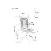 Scaun birou egonomic sl q330 negru/gri drm10258