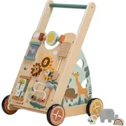 Antepremergator cu multiple activitati, Din lemn, My First Steps, 31.8 x 26.5 x45.5 cm, Free2Play, Safari BYN80593