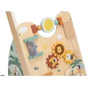 Antepremergator cu multiple activitati, Din lemn, My First Steps, 31.8 x 26.5 x45.5 cm, Free2Play, Safari BYN80593