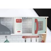 Bucatarie pentru copii, Mini Chef, Din lemn, Cu efecte de sunet si lumina, Cu accesorii, 70 x 30 x 104 cm, Free2Play BYN80579