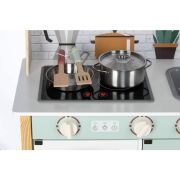 Bucatarie pentru copii, Mini Chef, Din lemn, Cu efecte de sunet si lumina, Cu accesorii, 70 x 30 x 104 cm, Free2Play BYN80579