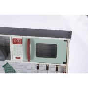 Bucatarie pentru copii, Mini Chef, Din lemn, Cu efecte de sunet si lumina, Cu accesorii, 70 x 30 x 104 cm, Free2Play BYN80579