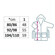 Halat de baie pentru copii, Cu buzunare, Cu cordon, Marime 80/86, Dim bumbac 100%, New Baby, Comfortably pink BYN53710